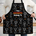 Custom Photo Apron With Pocket - Personalized Father's Day Birthday Gifts For Grandpa, Dad - Grandpa’s Favorite People