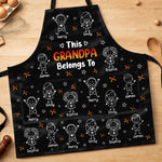 Custom Photo Apron With Pocket - Personalized Father's Day Birthday Gifts For Grandpa, Dad - Grandpa’s Favorite People