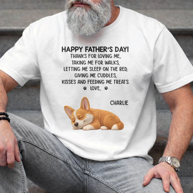 Custom Unisex T-shirt, Premium T-shirt, Hoodie - Personalized Father's Day Birthday Gifts For Dog Lovers, Dog Dad - Dog Dad Duty Always On