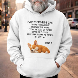 Custom Unisex T-shirt, Premium T-shirt, Hoodie - Personalized Father's Day Birthday Gifts For Dog Lovers, Dog Dad - Dog Dad Duty Always On