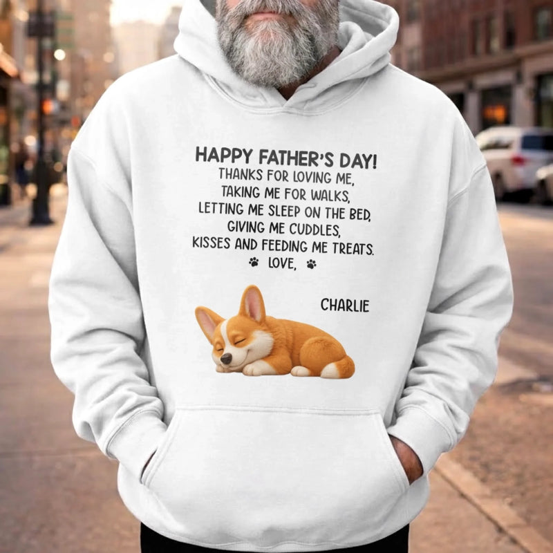 Custom Unisex T-shirt, Premium T-shirt, Hoodie - Personalized Father's Day Birthday Gifts For Dog Lovers, Dog Dad - Dog Dad Duty Always On