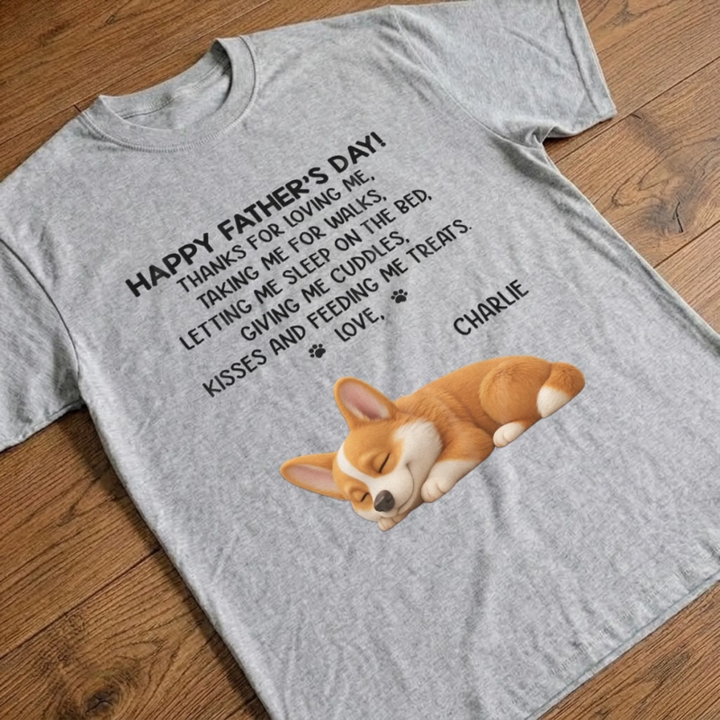 Custom Unisex T-shirt, Premium T-shirt, Hoodie - Personalized Father's Day Birthday Gifts For Dog Lovers, Dog Dad - Dog Dad Duty Always On