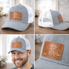 Custom Leather Patch Hat – Personalized Father's Day Gifts For New Dad, Grandpa – Legendary Daddy Vibe