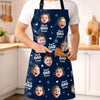 Custom Photo Apron With Pocket - Personalized Father's Day Birthday Gifts For Dad, Grandpa - Loved By Many Hearts