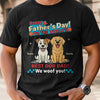 Custom Unisex T-shirt, Premium T-shirt, Hoodie - Personalized Father's Day Birthday Gifts For Dog Lovers, Dog Dad - My Dog Thinks I’m Pawsome