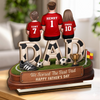 Custom LA 2026 Soccer Dad 2-Layered Wooden Plaque - Personalized Father's Day Gifts For Dad, Grandpa, Soccer Lovers, Sports Fans, Sports Lovers - Built For The Soccer Life