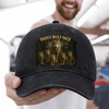 Custom Vintage Washed Denim Baseball Cap - Personalized Father's Day Birthday Gifts For Dad, Grandpa - Proud To Be Your Kid