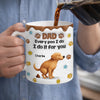 Custom 3D Inflated Effect Printed Mug - Personalized Birthday Gifts For Dog Lovers, Dog Dad And Mom - Home Is Where The Dog Is