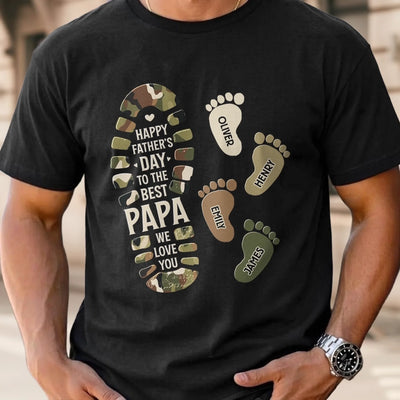 Custom Unisex T-shirt, Premium T-shirt, Hoodie - Personalized Father's Day Birthday Gifts For Dad, Grandpa - Grandpa Goals Achieved