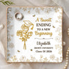 Custom Full-Print Jewelry Dish - Personalized Graduation Gifts For Him, Her - Blooming Into Her Next Era