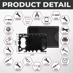 Custom Multi Tool Card With Leather Case - Personalized Father's Day Birthday Gifts For Dad, Grandpa - Running On Dad Energy