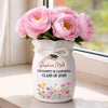 Custom Flower Vase With Ribbon - Personalized Graduation Gifts For Him, Her - A Garden Of Big Dreams
