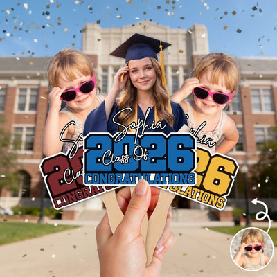 Custom Photo Graduation Hand Fan - Personalized Graduation Gifts For Him, Her - The Best Is Yet To Come