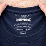Custom Inside Neck Print T-Shirt - Personalized Anniversary Wedding Gifts For Husband And Wife, Him And Her - Forever Started With You