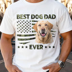 Custom Unisex T-shirt, Premium T-shirt, Hoodie - Personalized America 250th Anniversary Father's Day Birthday Gifts For Dad, Dog Dad, Dog Lovers - Proud Dog Dad Always