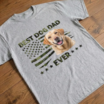 Custom Unisex T-shirt, Premium T-shirt, Hoodie - Personalized America 250th Anniversary Father's Day Birthday Gifts For Dad, Dog Dad, Dog Lovers - Proud Dog Dad Always