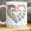 Custom 3D Inflated Effect Printed Mug - Personalized Mother's Day Gifts For Mom, Grandma - Made Of Memories, Filled With Love