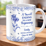Custom Mug - Personalized Graduation Gifts For Him, Her - Blooming Into The Future