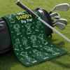 Custom Golf Towel - Personalized Father's Day Birthday Golf Gifts For Dad, Grandpa - Life Is Better On The Green