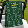 Custom Golf Towel - Personalized Father's Day Birthday Golf Gifts For Dad, Grandpa - Life Is Better On The Green