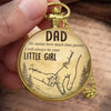 Custom Pocket Watch - Personalized Father's Day Birthday Gifts For Dad, Grandpa - Forever Thankful For Dad