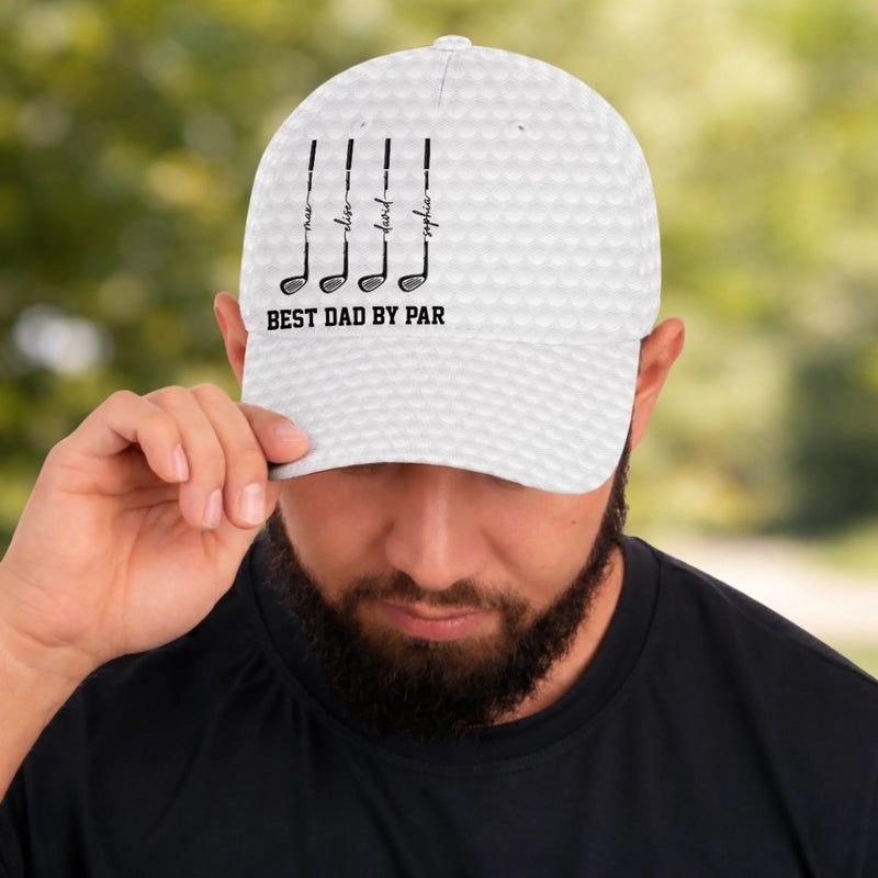 Custom Hat, All Over Print Classic Cap - Personalized Birthday Golf Gifts For Dad, Grandpa - Just One More Round