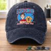 Custom Vintage Washed Denim Baseball Cap - Personalized Father's Day Gifts For Dog Lovers, Dog Dad And Mom - Best Friend Has Four Paws