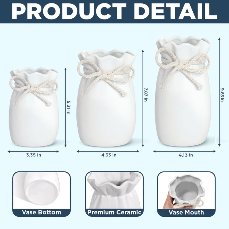 Custom Flower Vase With Ribbon - Personalized Graduation Gifts For Him, Her - A Proud Chapter, Beautifully Celebrated