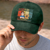 Custom Vintage Washed Denim Baseball Cap - Personalized Father's Day Gifts For Dog Lovers, Dog Dad And Mom - Life’s Better With A Dog Sidekick