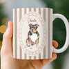 Custom Photo Accent Mug - Personalized Birthday Gifts For Dog Cat Lovers, Dog Dad And Mom, Cat Owners - My Best Friend Has Paws