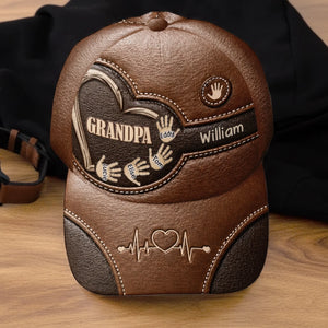 Custom Hat, All Over Print Classic Cap - Personalized Father's Day Birthday Gifts For Dad, Grandpa - Dad Makes Every Day Better