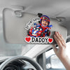 Custom Photo Acrylic Car Visor Clip - Personalized Father's Day Gifts For Dad, Grandpa - The Strongest Racer
