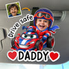 Custom Photo Acrylic Car Visor Clip - Personalized Father's Day Gifts For Dad, Grandpa - The Strongest Racer
