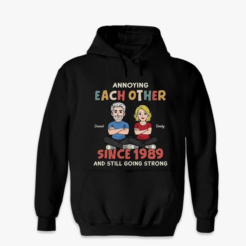 Custom Unisex T-shirt, Premium T-shirt, Hoodie - Personalized Anniversary Wedding Gifts For Husband And Wife, Him And Her - Growing Old And Goofy Together