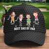 Custom Photo Hat, All Over Print Classic Cap - Personalized Father's Day Birthday Golf Gifts For Dad, Grandpa - Born To Play Golf Always