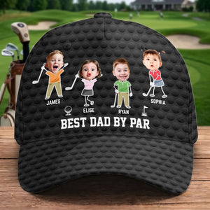 Custom Photo Hat, All Over Print Classic Cap - Personalized Father's Day Birthday Golf Gifts For Dad, Grandpa - Born To Play Golf Always