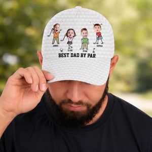 Custom Photo Hat, All Over Print Classic Cap - Personalized Father's Day Birthday Golf Gifts For Dad, Grandpa - Born To Play Golf Always