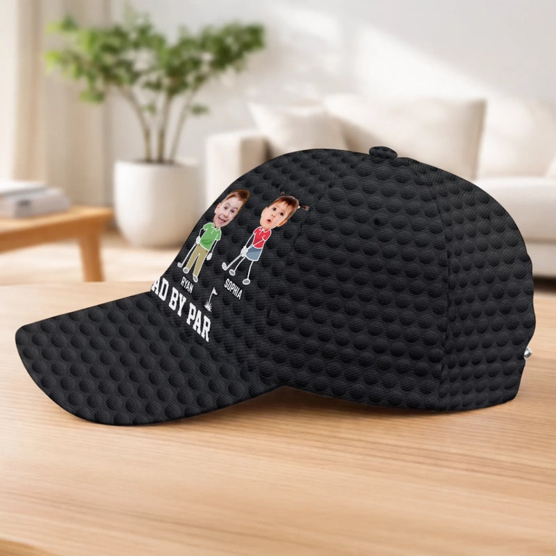 Custom Photo Hat, All Over Print Classic Cap - Personalized Father's Day Birthday Golf Gifts For Dad, Grandpa - Born To Play Golf Always