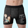 Custom Boxer Briefs, Men's Boxers - Personalized Anniversary Wedding Gifts For Husband And Wife, Him And Her - His Daily Reminder