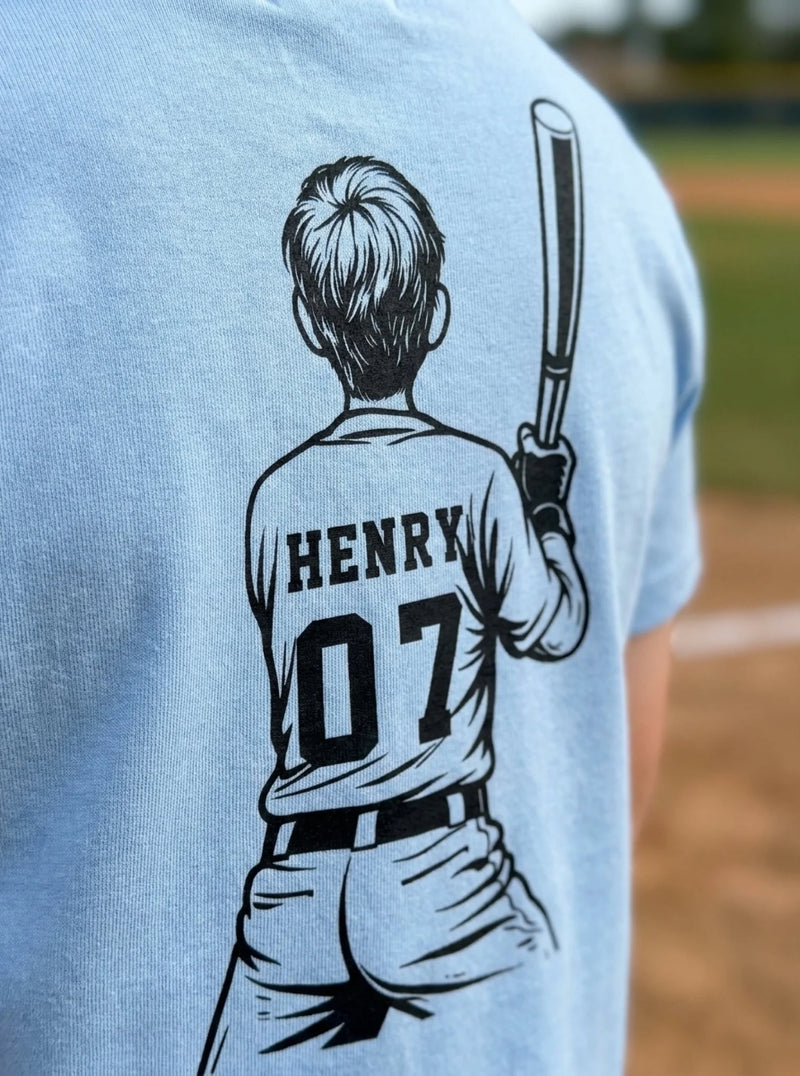 Custom Unisex T-shirt - Personalized Father's Day Birthday Gifts For Dad, Grandpa - Hit Hard Dream Big