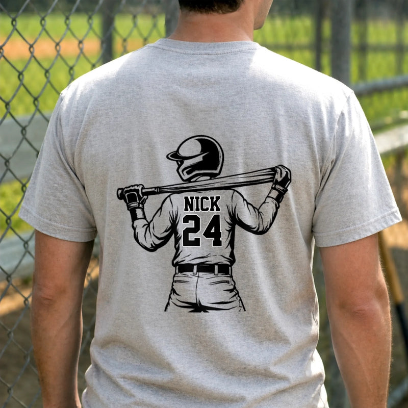 Custom Unisex T-shirt - Personalized Father's Day Birthday Gifts For Dad, Grandpa - Hit Hard Dream Big