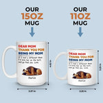 Custom Mug - Personalized Mother's Day Father's Day Birthday Gifts For Dog Lovers, Dog Dad And Mom - Dog Mom Dog Dad For Life