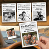 Custom Photo Car Visor Clip -  Personalized Father's Day Birthday Gifts For Dad, Grandpa - Safe Travels Always