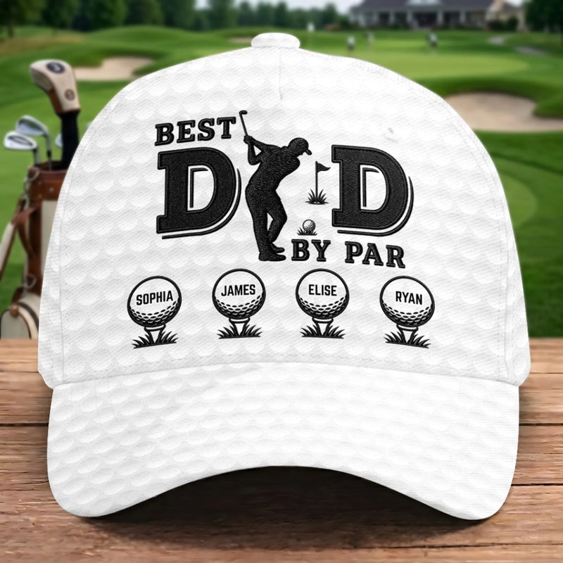 Custom Hat, All Over Print Classic Cap - Personalized Father's Day Birthday Golf Gifts For Dad, Grandpa - The Best Dad Ever