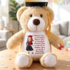 Custom Graduation Plush Bear - Personalized Graduation Gifts For Him, Her - Carry Love Into The Next Chapter