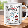 Custom Mug - Personalized Father's Day Birthday Gifts For Dad, Grandpa - Thanks For Not Giving Up On Me