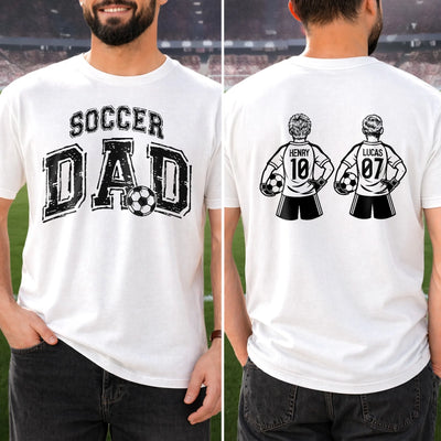 Custom Soccer World Cup Unisex T-shirt - Personalized Father's Day Birthday Gifts For Dad, Grandpa, Soccer Lovers, Sports Fans - Proud Soccer Dad