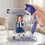 Custom Acrylic Plaque - Personalized Graduation Gifts For Him, Her - Her Success Story Begins Here