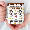 Custom 3D Inflated Effect Printed Mug - Personalized Father's Day Birthday Gifts For Dad - Cheers To The Best Dad