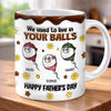 Custom 3D Inflated Effect Printed Mug - Personalized Father's Day Birthday Gifts For Dad - Cheers To The Best Dad